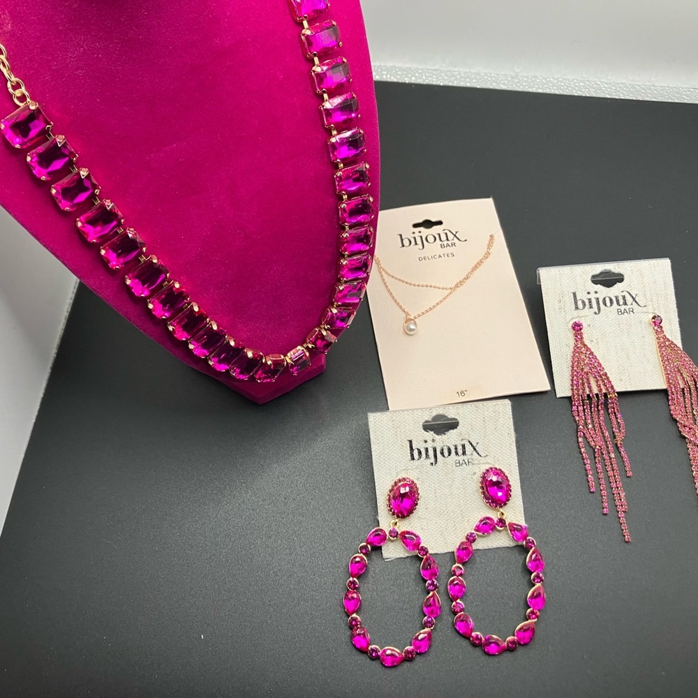 Bijoux Pink Jewelry Set